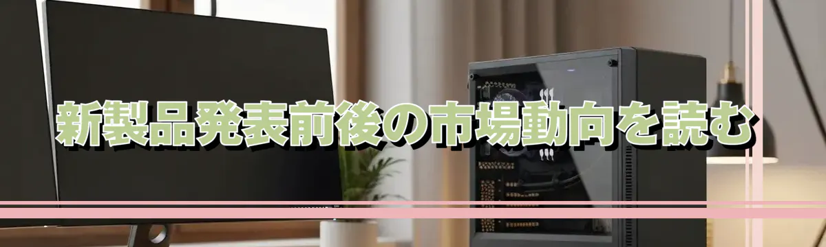 新製品発表前後の市場動向を読む
