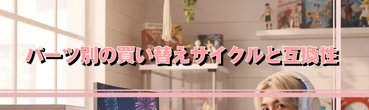 パーツ別の買い替えサイクルと互換性