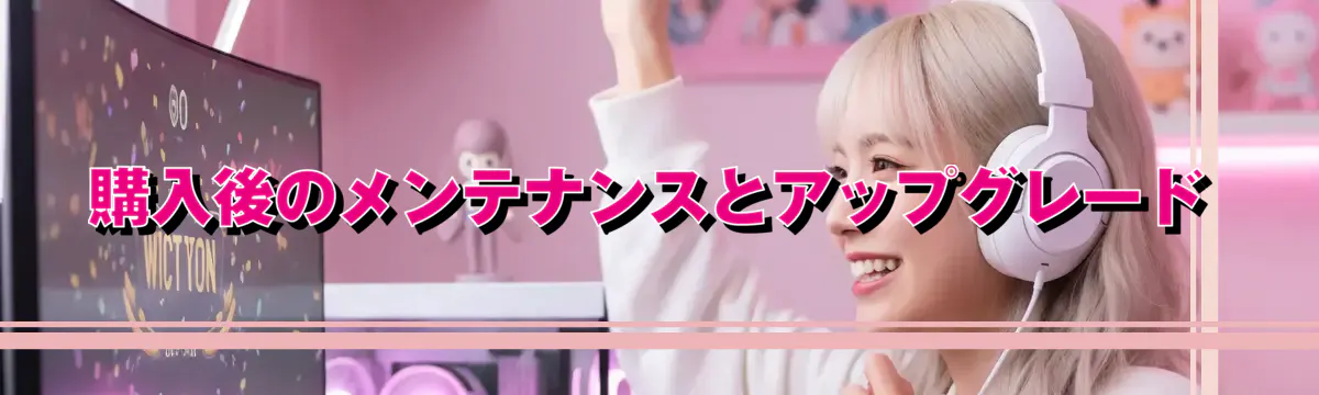 購入後のメンテナンスとアップグレード