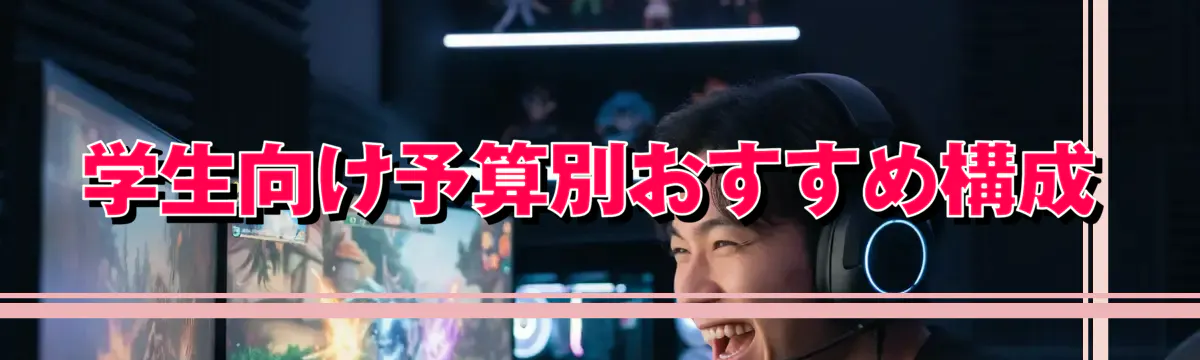 学生向け予算別おすすめ構成