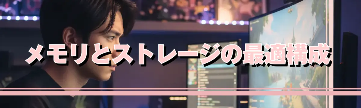 メモリとストレージの最適構成