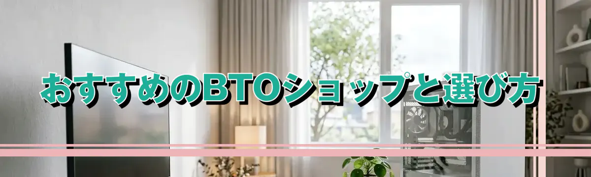 おすすめのBTOショップと選び方