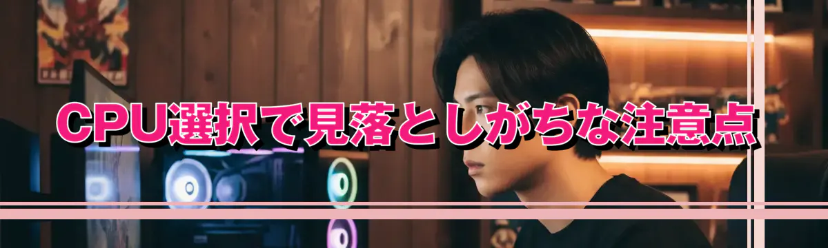 CPU選択で見落としがちな注意点