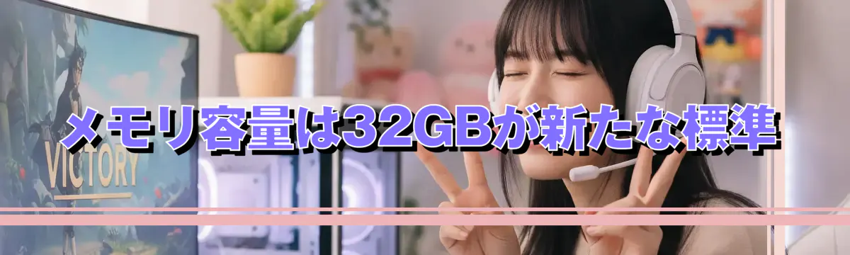 メモリ容量は32GBが新たな標準