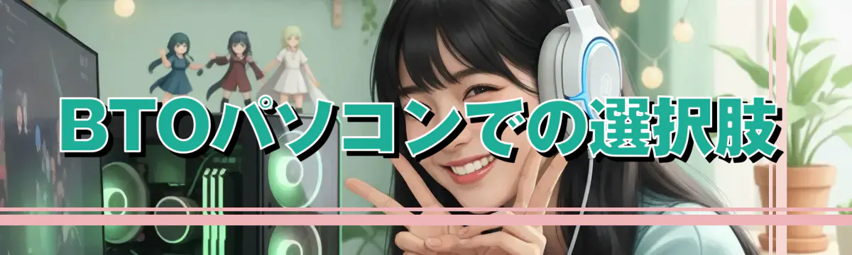 BTOパソコンでの選択肢