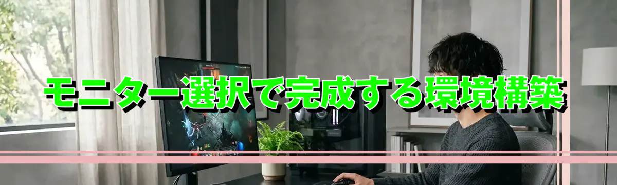 モニター選択で完成する環境構築
