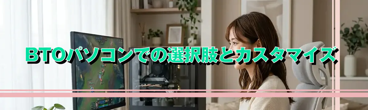 BTOパソコンでの選択肢とカスタマイズ