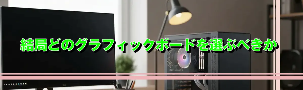結局どのグラフィックボードを選ぶべきか