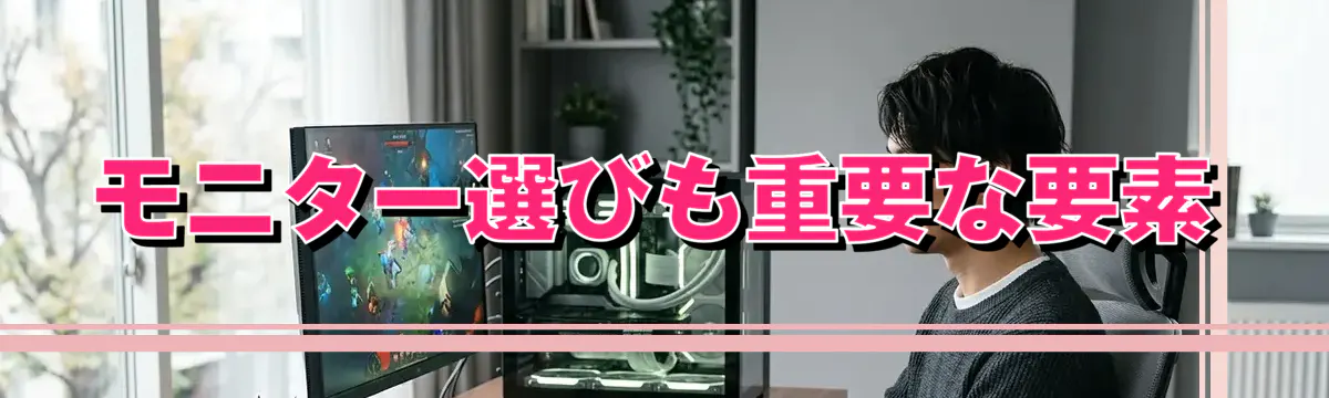 モニター選びも重要な要素