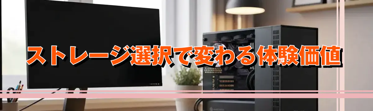 ストレージ選択で変わる体験価値