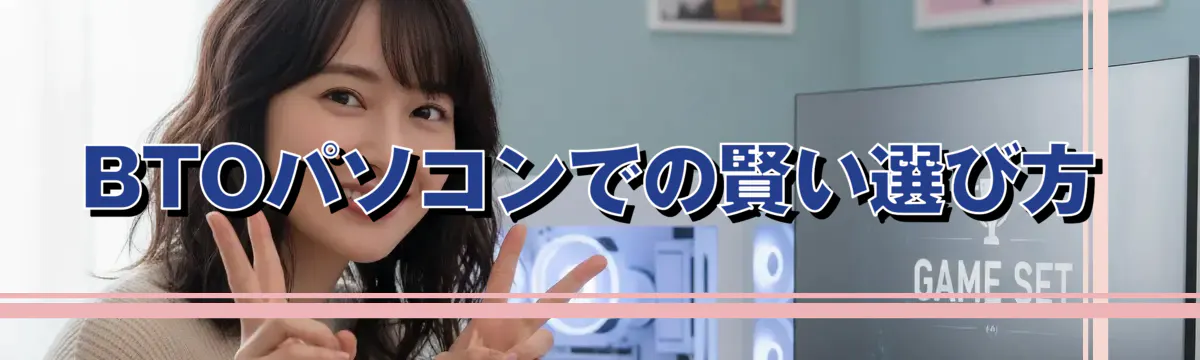 BTOパソコンでの賢い選び方