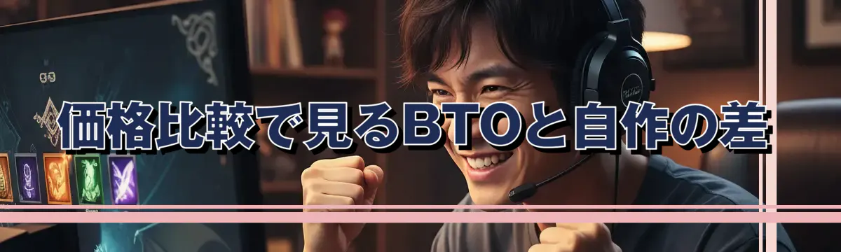価格比較で見るBTOと自作の差