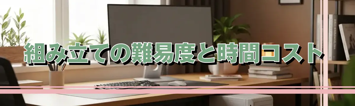 組み立ての難易度と時間コスト