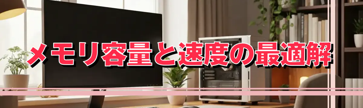 メモリ容量と速度の最適解