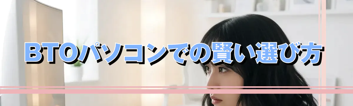 BTOパソコンでの賢い選び方