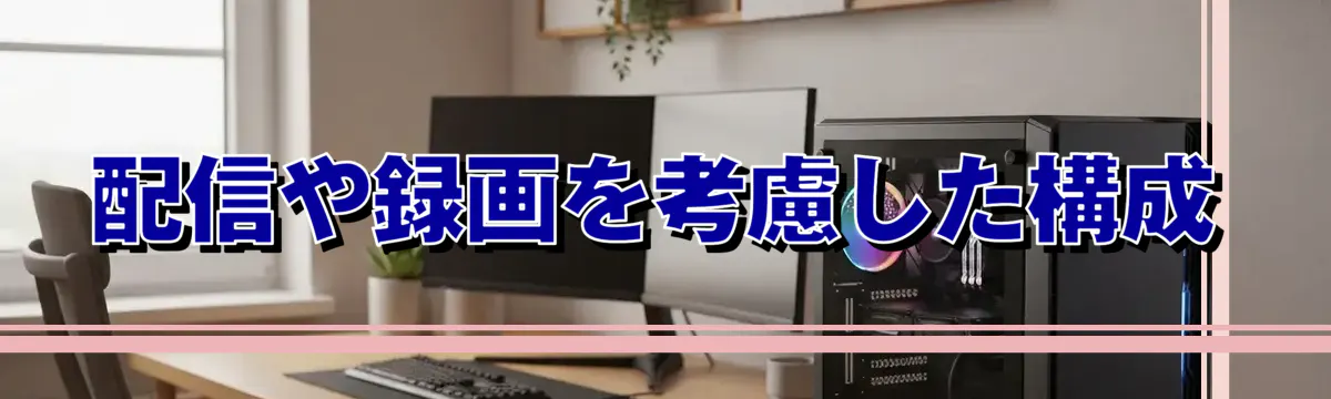 配信や録画を考慮した構成