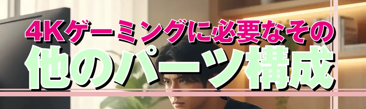4Kゲーミングに必要なその他のパーツ構成