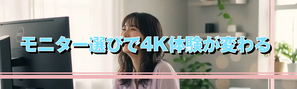 モニター選びで4K体験が変わる