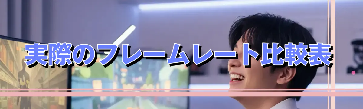 実際のフレームレート比較表