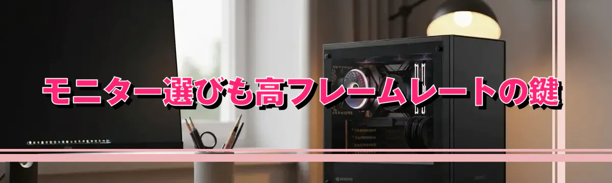 モニター選びも高フレームレートの鍵