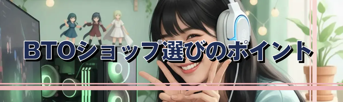 BTOショップ選びのポイント
