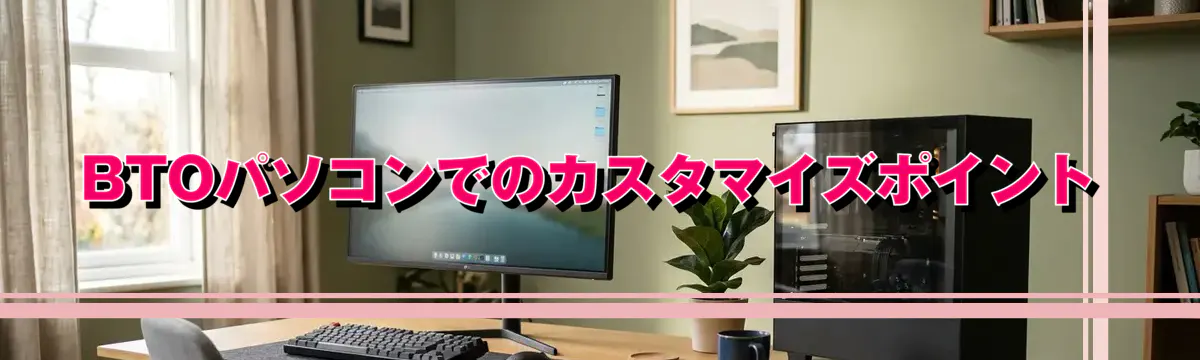 BTOパソコンでのカスタマイズポイント