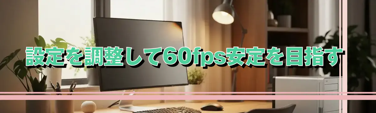 設定を調整して60fps安定を目指す