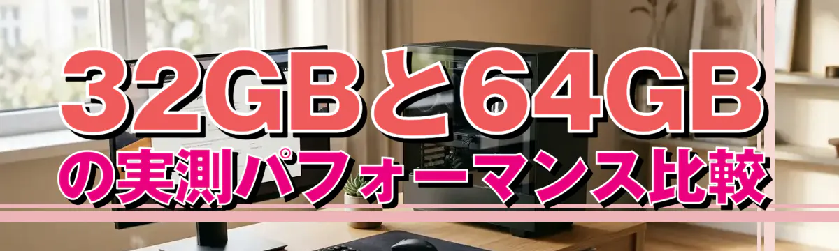 32GBと64GBの実測パフォーマンス比較