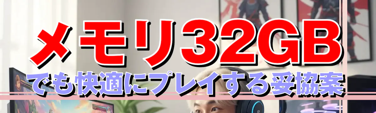 メモリ32GBでも快適にプレイする妥協案