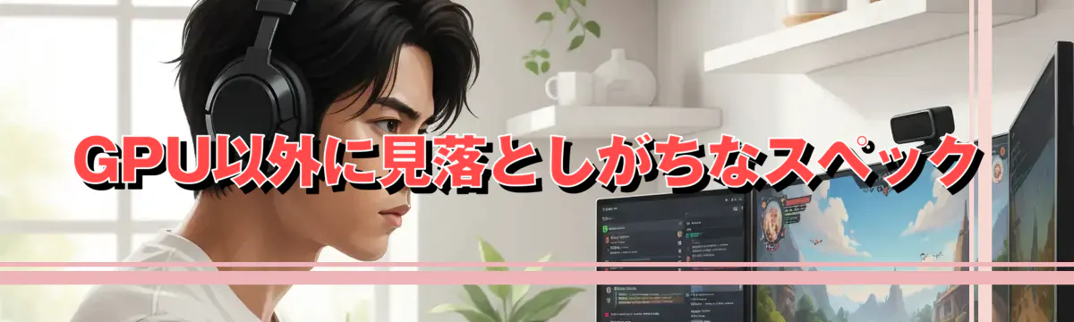 GPU以外に見落としがちなスペック