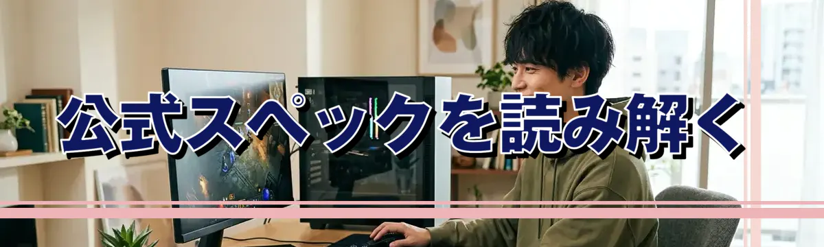 公式スペックを読み解く