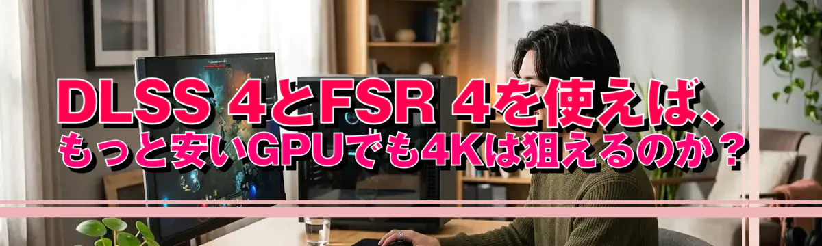 DLSS 4とFSR 4を使えば、もっと安いGPUでも4Kは狙えるのか？