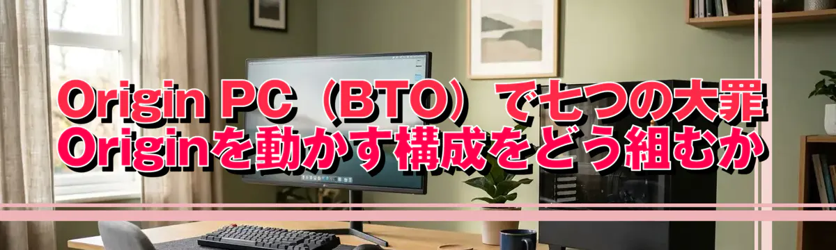 Origin PC(BTO)で七つの大罪 Originを動かす構成をどう組むか