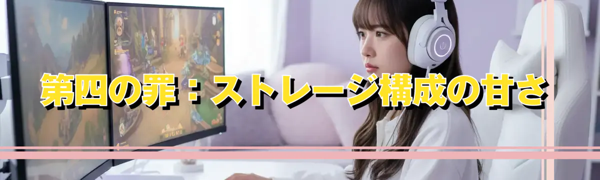 第四の罪：ストレージ構成の甘さ