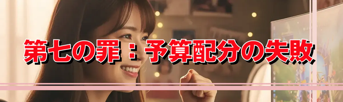 第七の罪：予算配分の失敗