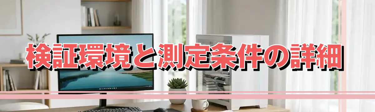 検証環境と測定条件の詳細