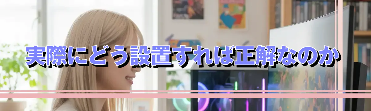 実際にどう設置すれば正解なのか