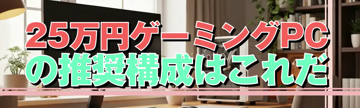 25万円ゲーミングPCの推奨構成はこれだ